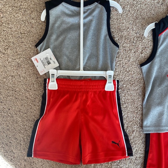 MATCHING New Puma Kids' Gray and Red Athletic Set - Picture 4 of 4